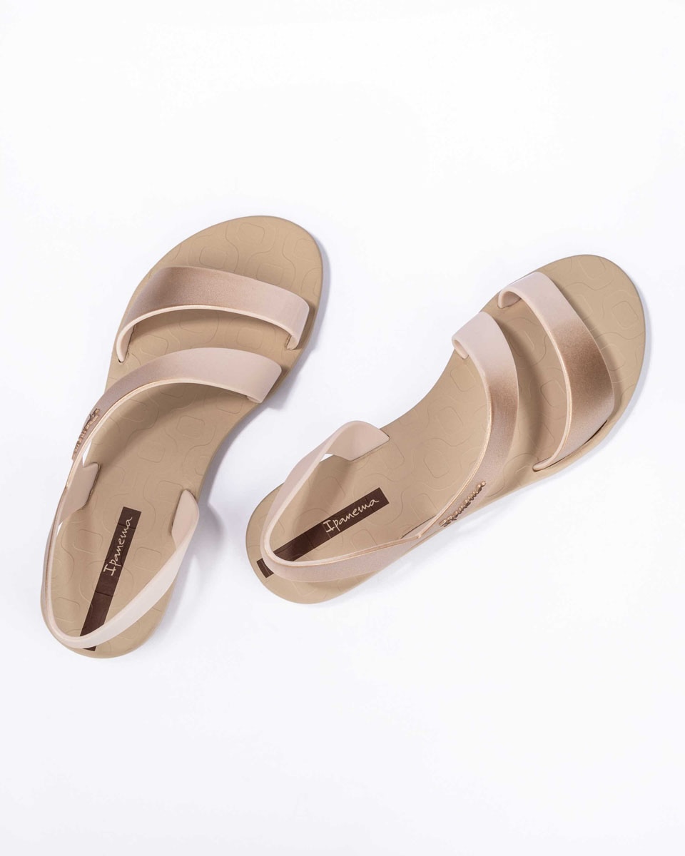 Ipanema VIBE Sandalo Femminile, Beige, Taglia 35/36 - Infradito Classico Con Dettagli Metallizzati - 6