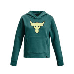 Under Armour Girls' Project Rock Heavyweight Terry Brahma Bull Hoodie 