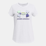 Under Armour Girls' UA Colorblock Big Logo Short Sleeve 