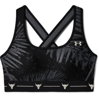 Women's Project Rock Armour Mid Crossback Printed Sports Bra 