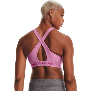 Women's Armour® Mid Crossback Heather Sports Bra 