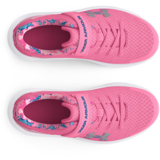 Under Armour Girls' Pre-School UA Surge 4 AC Printed Running Shoes 