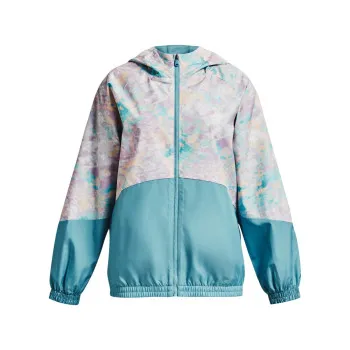 Under Armour Girls' UA Woven Printed Full-Zip Jacket 