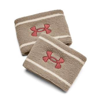 Under Armour Unisex UA Striped Performance Terry 2-Pack Wristbands 