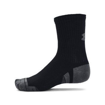 Under Armour Unisex UA Performance Cotton 3-Pack Mid-Crew Socks 