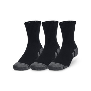 Under Armour Unisex UA Performance Cotton 3-Pack Mid-Crew Socks 