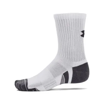 Under Armour Unisex UA Performance Cotton 3-Pack Mid-Crew Socks 
