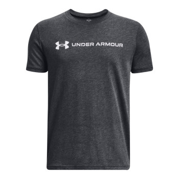 Under Armour Boys' UA Logo Wordmark Short Sleeve 