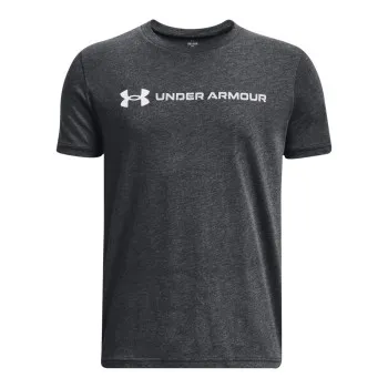 Under Armour Boys' UA Logo Wordmark Short Sleeve 
