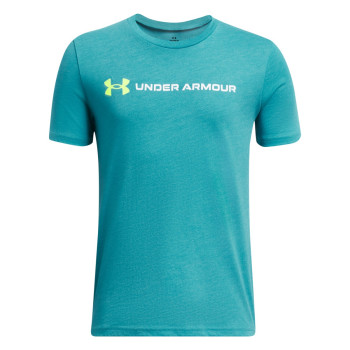 Under Armour Boys' UA Logo Wordmark Short Sleeve 