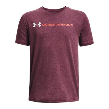 Under Armour Boys' UA Logo Wordmark Short Sleeve 