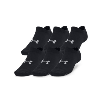 Under Armour Unisex UA Essential 6-Pack No-Show Socks 