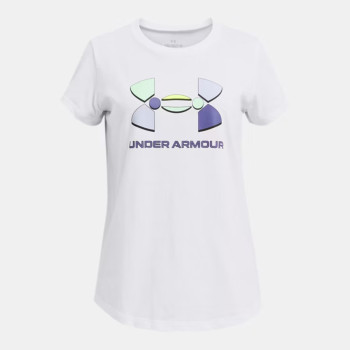 Under Armour Girls' UA Colorblock Big Logo Short Sleeve 