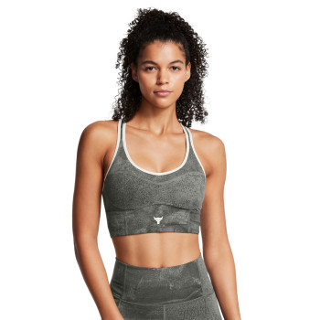 Under Armour Women's Project Rock Infinity Let's Go LL Printed Bra 