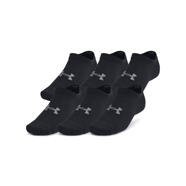 Under Armour Unisex UA Essential 6-Pack No-Show Socks 