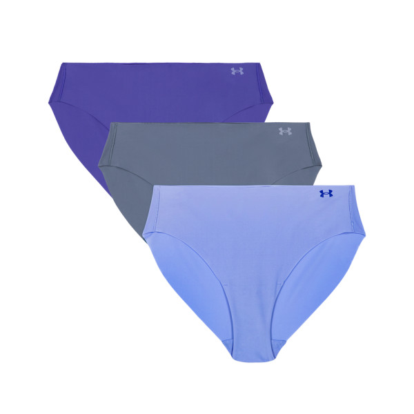 Under Armour Women's UA Pure Stretch 3-Pack No Show Bikini 