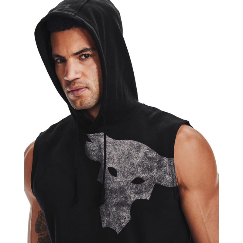 Men's Project Rock Terry Bull Sleeveless Hoodie Kvantum Sport Online Shop