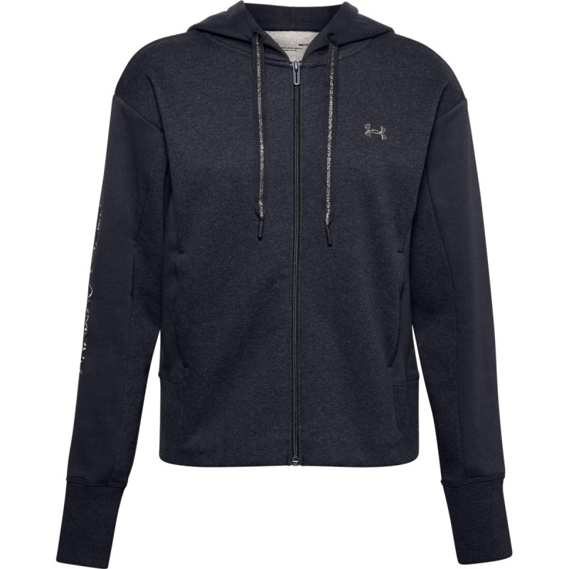 Women's ua rival fleece embroidered full 2025 zip hoodie