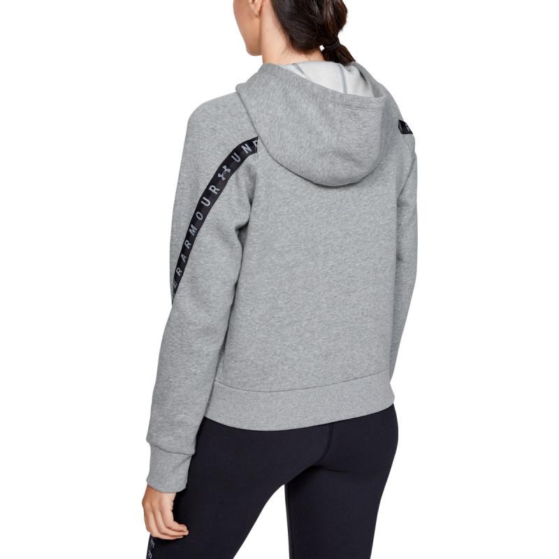 Women's UA Fleece Taped Wordmark Full Zip Hoodie 