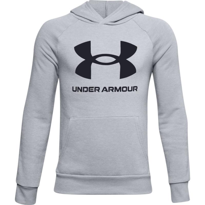 Under Armour Boys' UA Rival Fleece Big Logo Hoodie