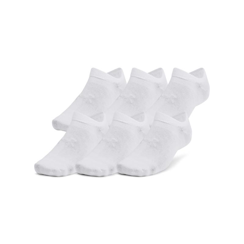 Under Armour Unisex UA Essential 6-Pack No-Show Socks 