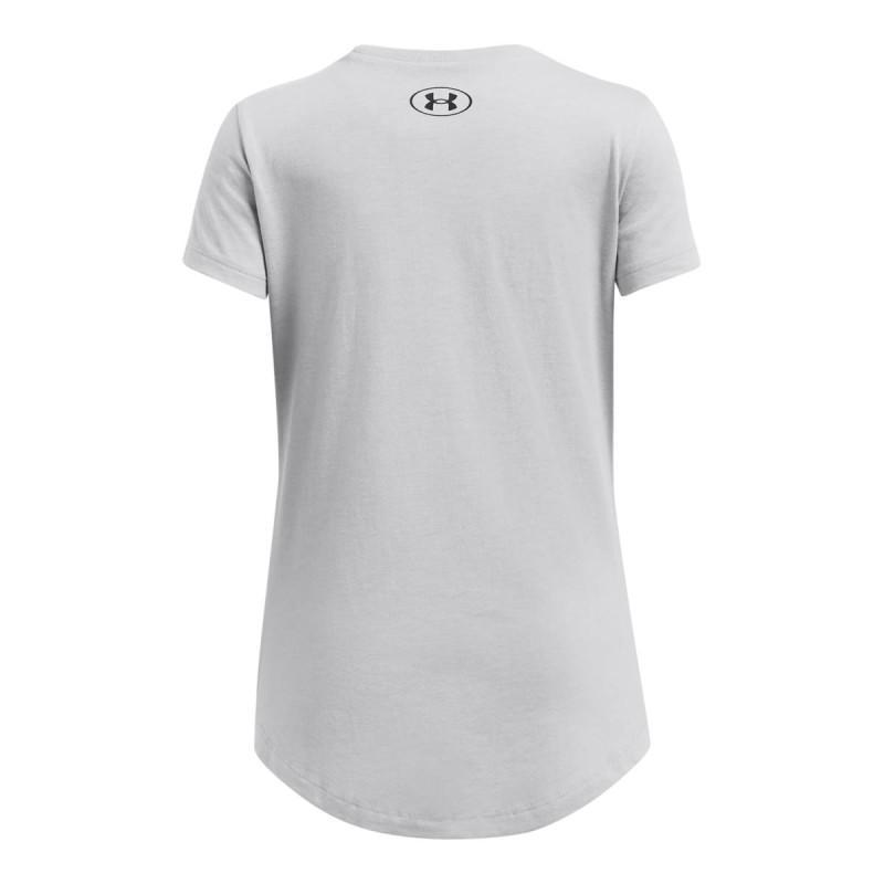 Under Armour Girls' UA Colorblock Big Logo Short Sleeve 