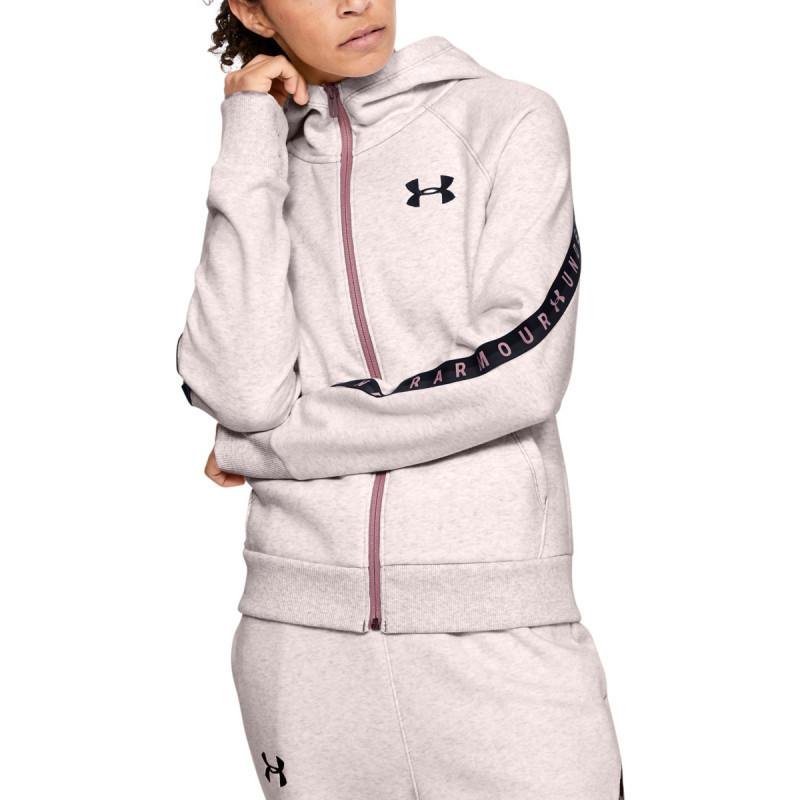 Women's ua fleece taped online wordmark hoodie